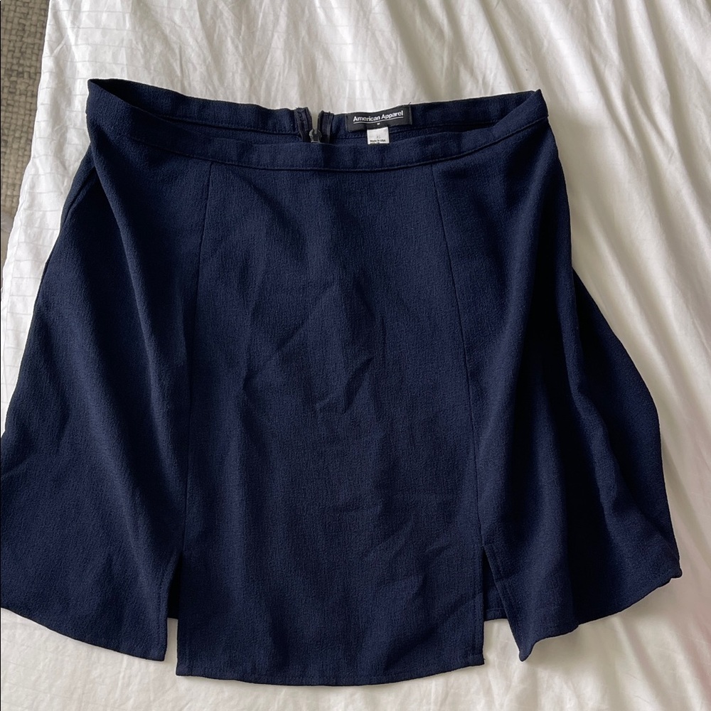 American Apparel Navy Mini Skirt